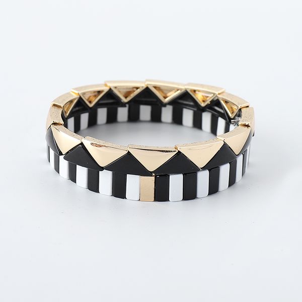 g.ycx bohemian handmade colorful enamel tile bracelets women girl vogue jewelry rainbow stackable bracelets valentine's gifts, Black
g.ycx bohemian handmade colorful enamel tile bracelets women girl vogue jewelry rainbow stackable bracelets valentine's gifts, Black