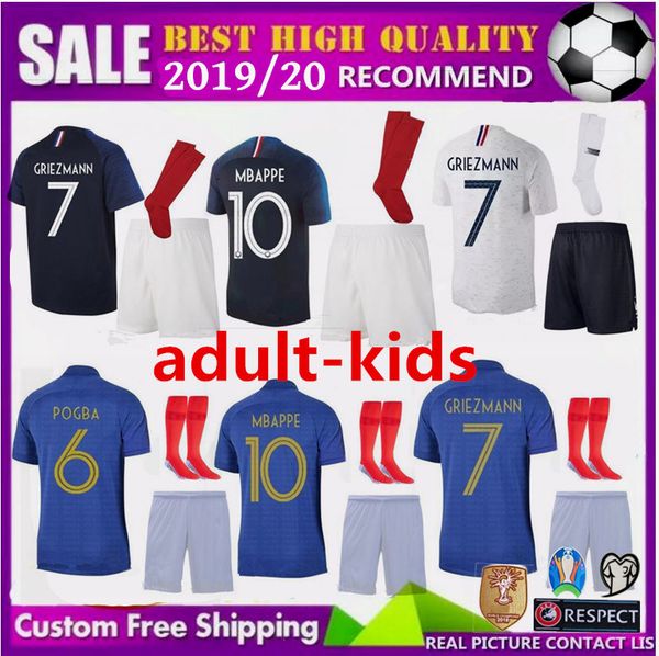 2018 2019 2020 men kid 100th mbappe giroud griezmann occer jer ey kit 19 20 henry kante zidane football hirt
2018 2019 2020 men kid 100th mbappe giroud griezmann occer jer ey kit 19 20 henry kante zidane football hirt