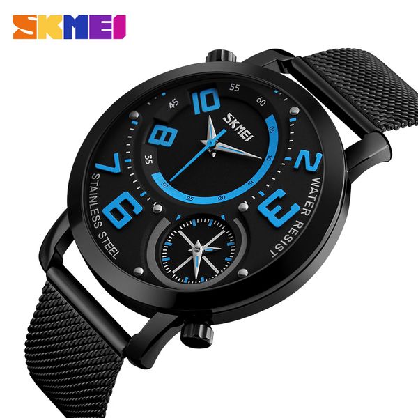 new skmei men's watches fashion sport steel quartz watch man waterproof clock men's casual wrist watches relogio, Slivery;brown
new skmei men's watches fashion sport steel quartz watch man waterproof clock men's casual wrist watches relogio, Slivery;brown