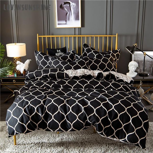 duvet cover set king size bed comforter set black and white bedding ab#185 ab#185