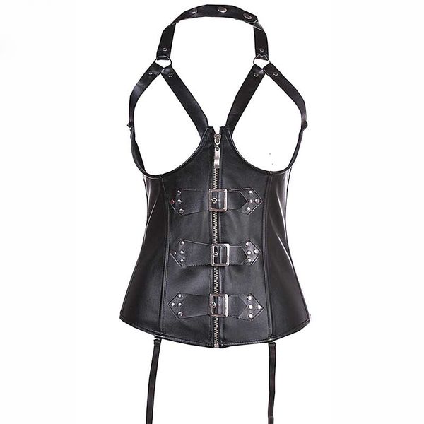 wholesale corsets lingerie rivets and buckles decorated zipper bustier waist waist halterneck everyday corset 820, Black;white
wholesale corsets lingerie rivets and buckles decorated zipper bustier waist waist halterneck everyday corset 820, Black;white