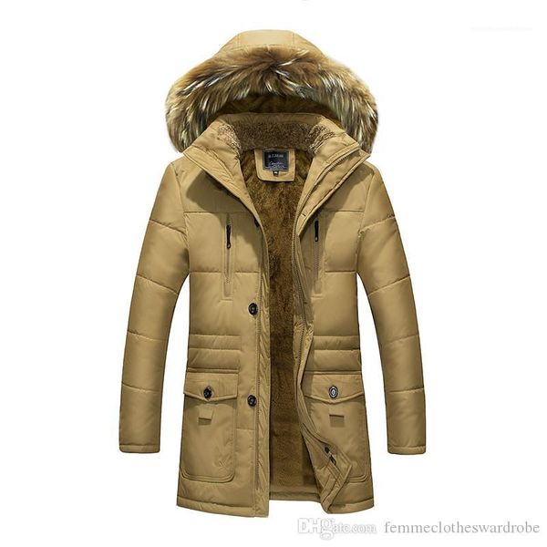long sleeve loose hooded mens parkas casual male solid color outerwears mens designer winter down jackets thick, Black
long sleeve loose hooded mens parkas casual male solid color outerwears mens designer winter down jackets thick, Black