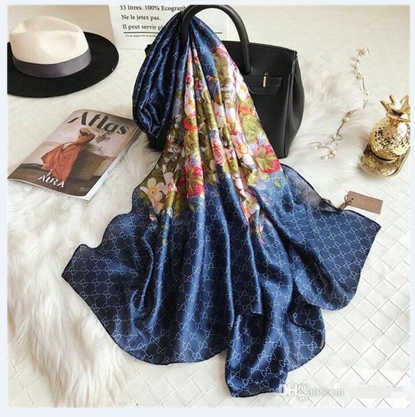 silk scarf pashmina for women and men brand summer autumn long scarves neck wrap 180x90cm shawls, Blue;gray
silk scarf pashmina for women and men brand summer autumn long scarves neck wrap 180x90cm shawls, Blue;gray