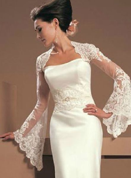 2022 vintage juliet long sleeves lace wedding bridal jackets bolero applique tulle rape wrap for wedding dress gowns plus size, White
2022 vintage juliet long sleeves lace wedding bridal jackets bolero applique tulle rape wrap for wedding dress gowns plus size, White