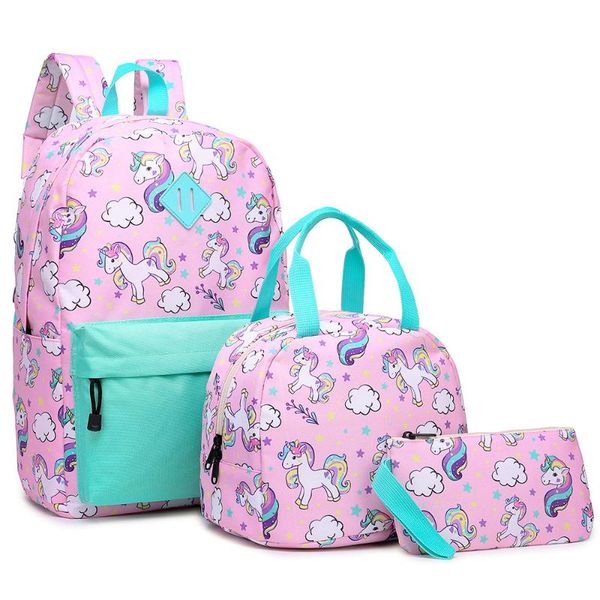 d5 color matching unicorn three-piece primary and secondary school schoolbag children's lunch bag pencil case printing backpack
d5 color matching unicorn three-piece primary and secondary school schoolbag children's lunch bag pencil case printing backpack