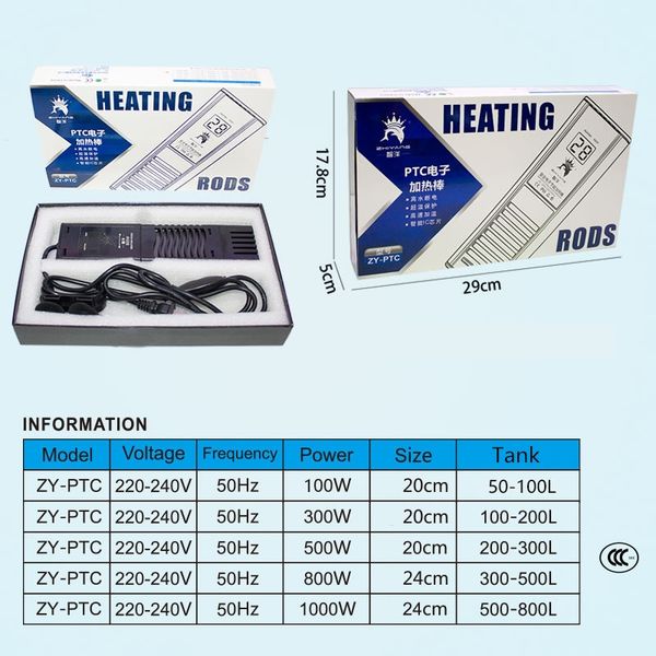 aquarium electronic ptc heating rod ptc heater rod 100w 300w 500w 800w 1000w auto switch off without water or overheat other aquarium fis
aquarium electronic ptc heating rod ptc heater rod 100w 300w 500w 800w 1000w auto switch off without water or overheat other aquarium fis
