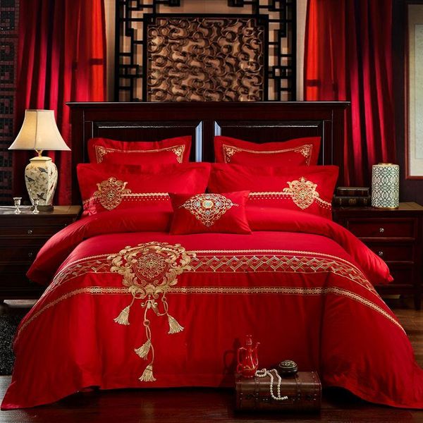 39 100% cotton chinese classicism wedding bedding set embroidery duvet cover bed sheet pillowcases
39 100% cotton chinese classicism wedding bedding set embroidery duvet cover bed sheet pillowcases