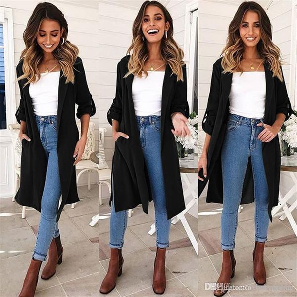2020 new fashion casual autumn winter mid long trench coats women's overcoat wear jackets blends s--xlcm fs5891, Tan;black
2020 new fashion casual autumn winter mid long trench coats women's overcoat wear jackets blends s--xlcm fs5891, Tan;black