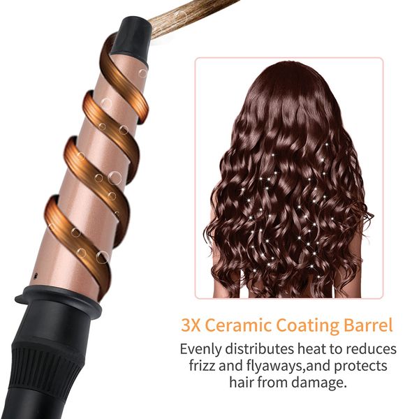 1-1.5 inch professional curling iron hair curling wand tourmaline ceramic electric hair curler roller cone conical curling wand
1-1.5 inch professional curling iron hair curling wand tourmaline ceramic electric hair curler roller cone conical curling wand