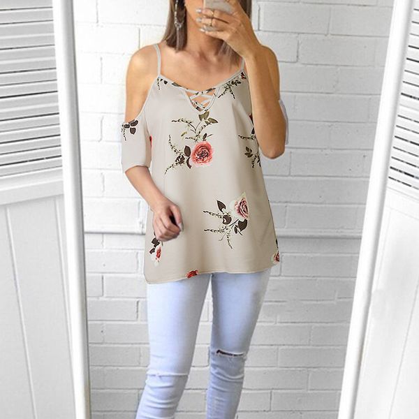 dhl women's criss cross cold shoulder blouses ribbed casual t-shirts short sleeve summer t shirts, White
dhl women's criss cross cold shoulder blouses ribbed casual t-shirts short sleeve summer t shirts, White