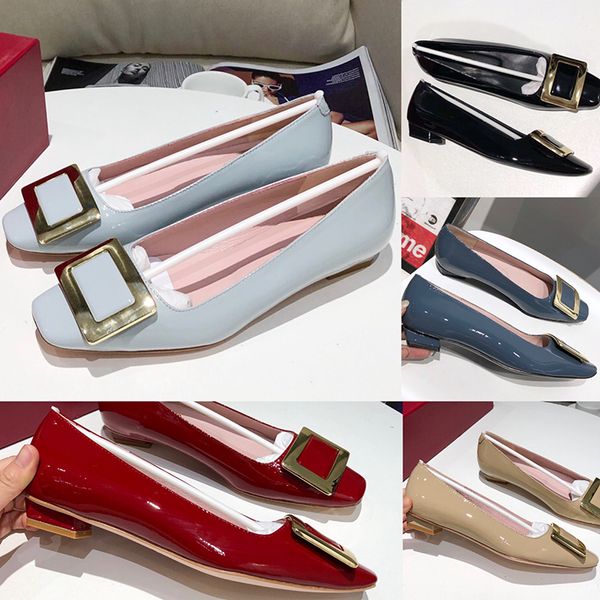 2020 new fashion womens flat dress shoes with metal hi-q soft patent leather square buckle leather soles office bridal wedding shoes, Black
2020 new fashion womens flat dress shoes with metal hi-q soft patent leather square buckle leather soles office bridal wedding shoes, Black