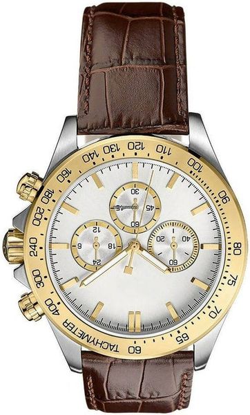 classsic chronograph watch brown leather strap 1513174+1513175+1513176 white dial men's watch, Slivery;brown
classsic chronograph watch brown leather strap 1513174+1513175+1513176 white dial men's watch, Slivery;brown