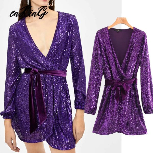 2019 england purple sequins velvet sashes v-neck exy christmas party mini dress women vestidos de fiesta de noche vestidos, Black;gray
2019 england purple sequins velvet sashes v-neck exy christmas party mini dress women vestidos de fiesta de noche vestidos, Black;gray