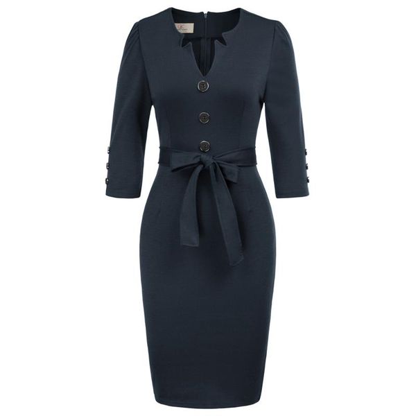 5 colors celebrity women 3/4 sleeve buttons decorated bodycon pencil dress, Black;gray
5 colors celebrity women 3/4 sleeve buttons decorated bodycon pencil dress, Black;gray