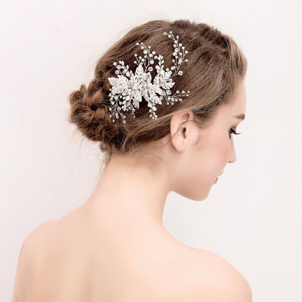 slbridal silver crystal rhinestone freshwater pearls wedding hair clip barrettes bridal headpiece hair accessories women jewelry, Golden;white
slbridal silver crystal rhinestone freshwater pearls wedding hair clip barrettes bridal headpiece hair accessories women jewelry, Golden;white