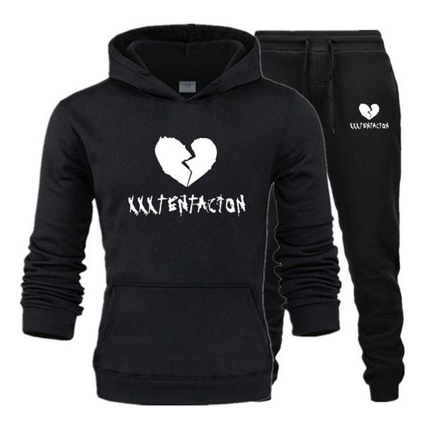 xxxtentacion fashion men's clothing fleece hooded pullover fashion hoodies sweatshirts+sweatpants suits sweatshirt, Black 
xxxtentacion fashion men's clothing fleece hooded pullover fashion hoodies sweatshirts+sweatpants suits sweatshirt, Black
