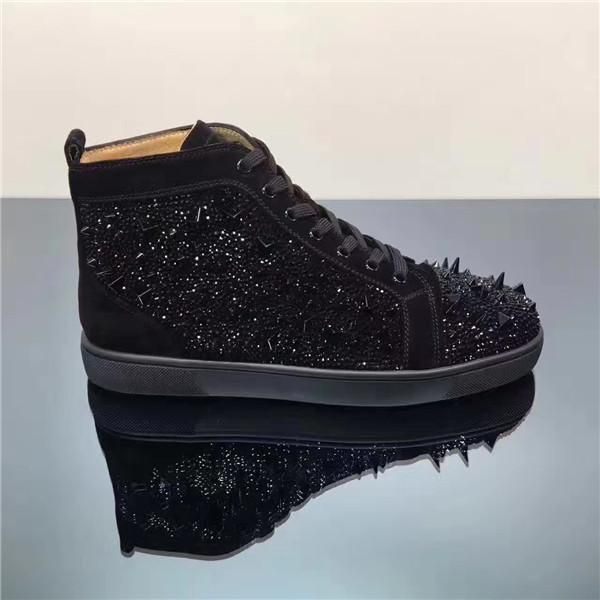 black strass pik pik spikes red bottom designer mens strass sneaker fashion walking dress wedding casual lace-up leisure shoes c04
black strass pik pik spikes red bottom designer mens strass sneaker fashion walking dress wedding casual lace-up leisure shoes c04