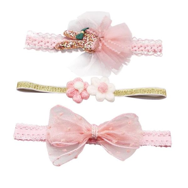3 pcs baby girls elastic flower hair bowknot headwear infants accessories set pgraphy props, Slivery;white
3 pcs baby girls elastic flower hair bowknot headwear infants accessories set pgraphy props, Slivery;white