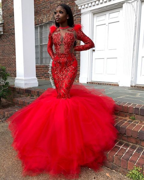 2020 arabic aso ebi red sparkly evening dresses mermaid lace prom dresses sheer neck formal party second reception gowns zj206, Black;red
2020 arabic aso ebi red sparkly evening dresses mermaid lace prom dresses sheer neck formal party second reception gowns zj206, Black;red