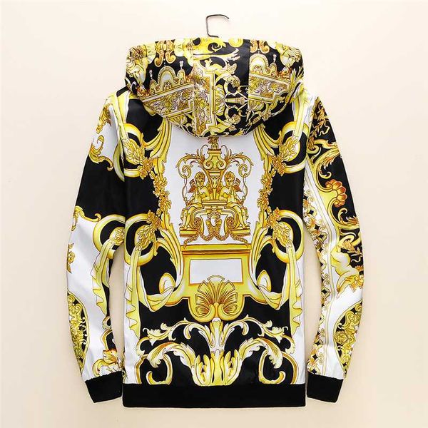 fashion designer mens jacket windbreaker long sleeve mens floral jackets hoodie clothing zippe up jacket coat plus size clothes2094, Black;brown
fashion designer mens jacket windbreaker long sleeve mens floral jackets hoodie clothing zippe up jacket coat plus size clothes2094, Black;brown