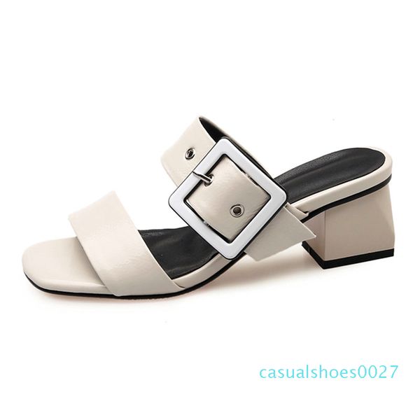 fitwee women sandals buckle leather square heel open toe shoes women summer casual daily mujer slippers size 33-43 c27, Black
fitwee women sandals buckle leather square heel open toe shoes women summer casual daily mujer slippers size 33-43 c27, Black
