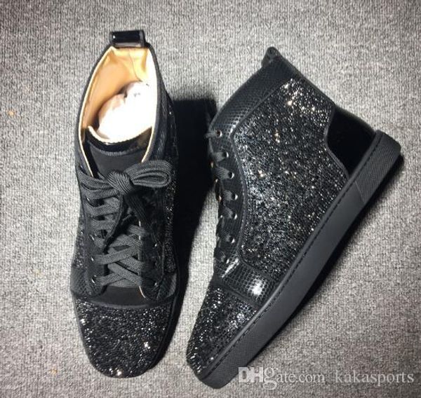 men sneakers red bottom rhinestone shoes sneaker,high cut suede flat men luxury wedding party casual shoes red sole wholesale, Black
men sneakers red bottom rhinestone shoes sneaker,high cut suede flat men luxury wedding party casual shoes red sole wholesale, Black