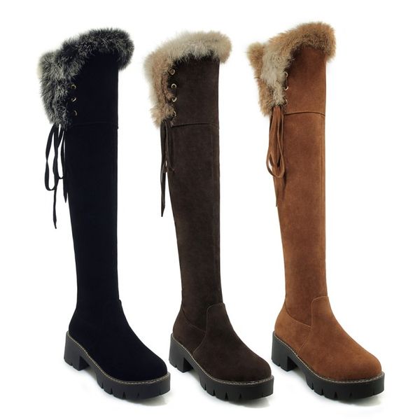 size 34 to 43 vivi lena lovely fur boots women over the knee thigh high boots luxury designer boots, Black
size 34 to 43 vivi lena lovely fur boots women over the knee thigh high boots luxury designer boots, Black