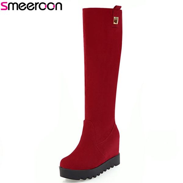 smeeroon 2018 new arrival women boots slip on knee high boots for women high heels autumn winter round toe prom shoes, Black
smeeroon 2018 new arrival women boots slip on knee high boots for women high heels autumn winter round toe prom shoes, Black