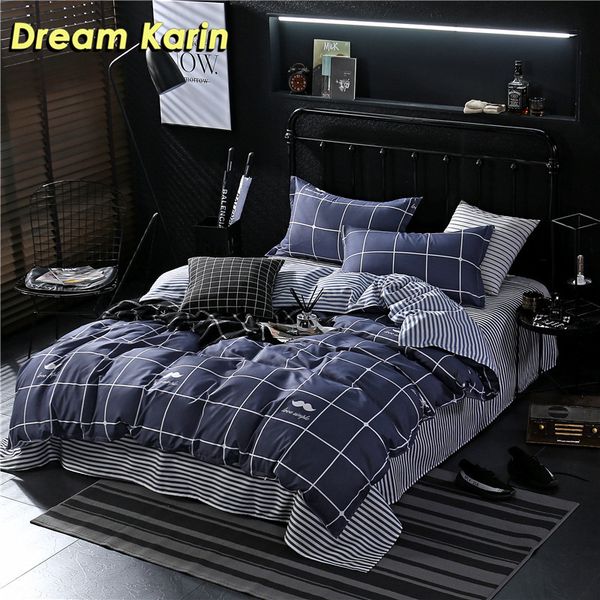 dream karin polyester stripe pattern bedding set with pillowcases brief style duvet covers for home textile king 2/3 pcs
dream karin polyester stripe pattern bedding set with pillowcases brief style duvet covers for home textile king 2/3 pcs