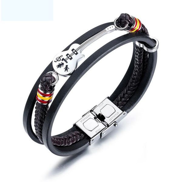 stainless steel leather bracelets men brand jewelry silver black guitar bracelet women fashion punk bracelet female mens bracele
stainless steel leather bracelets men brand jewelry silver black guitar bracelet women fashion punk bracelet female mens bracele