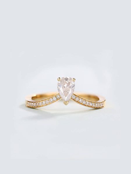 set drip pear shaped ring plating 14k ring woman, Silver
set drip pear shaped ring plating 14k ring woman, Silver