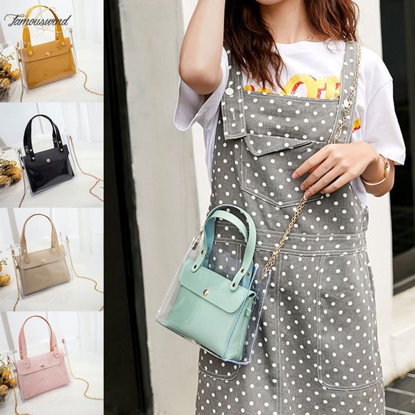 summer fashion solid womens bag cute new pink handbag versatile transparent pvc female shoulder black crossbody messenger bag
summer fashion solid womens bag cute new pink handbag versatile transparent pvc female shoulder black crossbody messenger bag