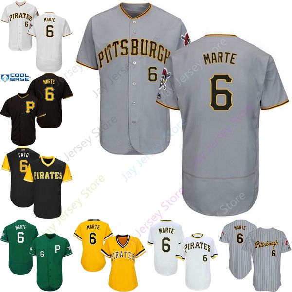 Custom Pittsburgh 6 Starling Marte Jersey Pirates Jerseys Cool Base Flexbase White Black Red Grey Home Away Men Women Youth All Stitched
Custom Pittsburgh 6 Starling Marte Jersey Pirates Jerseys Cool Base Flexbase White Black Red Grey Home Away Men Women Youth All Stitched