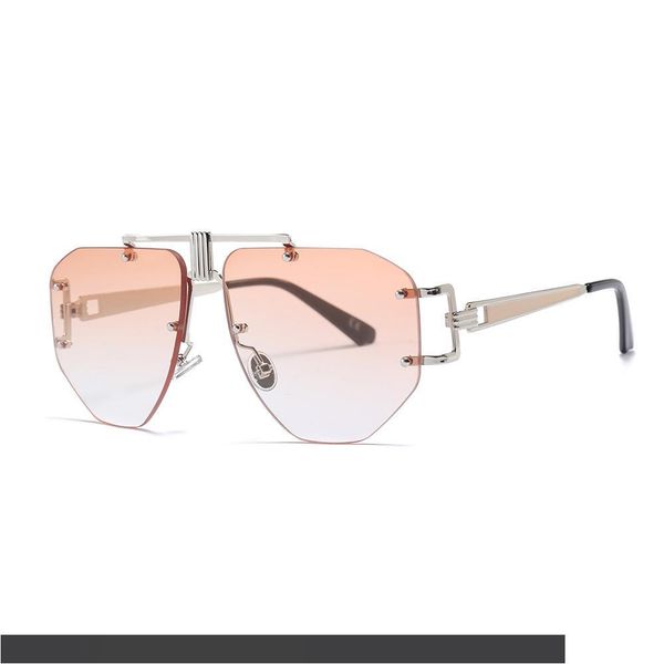 cubojue oversized women sunglasses men luxury aviation gradient sun glasses black brown pink rimless vintage shades, White;black
cubojue oversized women sunglasses men luxury aviation gradient sun glasses black brown pink rimless vintage shades, White;black