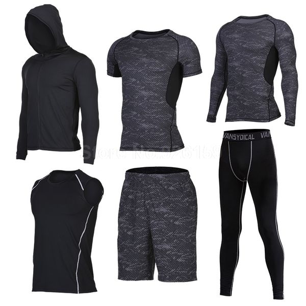 2017 running suits men sports suits t 6pcs homme gym men running compression shir training tracksuits gym clothing, Black;blue
2017 running suits men sports suits t 6pcs homme gym men running compression shir training tracksuits gym clothing, Black;blue
