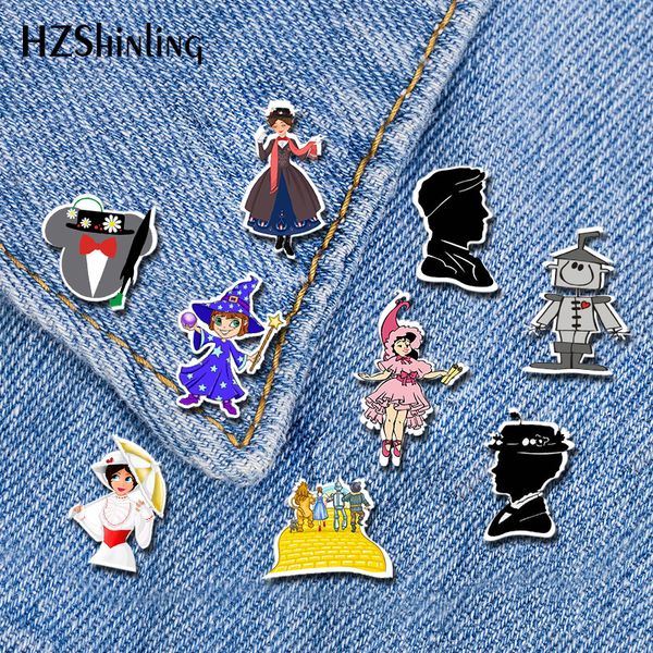 new mary poppins acrylic lapel pin the wizard of oz butterfly brooch art red shoe silver epoxy pin, Gray
new mary poppins acrylic lapel pin the wizard of oz butterfly brooch art red shoe silver epoxy pin, Gray