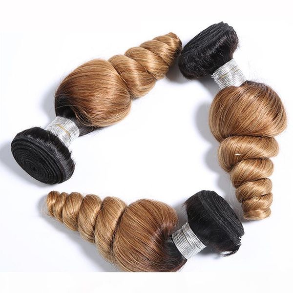 t1b 27 brazilian loose wave bundles 2 tone ombre human hair weave 3 4 pcs black to light blown spring loose curl hair
t1b 27 brazilian loose wave bundles 2 tone ombre human hair weave 3 4 pcs black to light blown spring loose curl hair