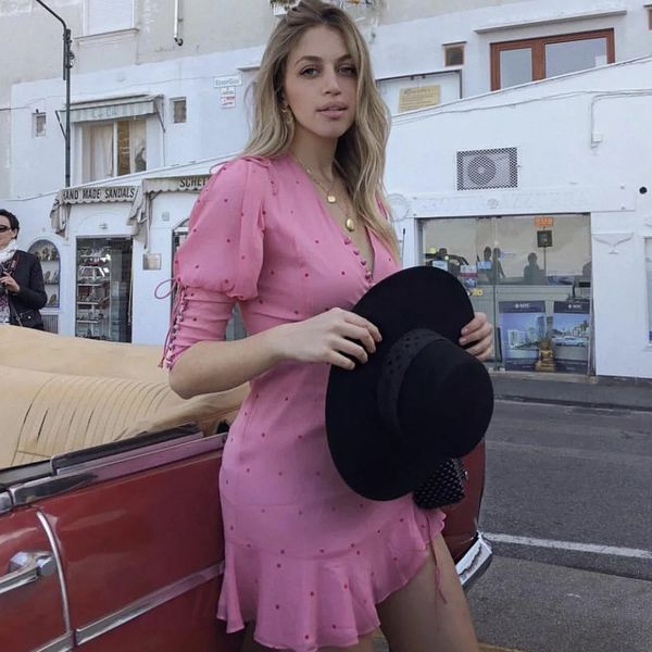 short skirt sweet girl polka dot boutique casual dresses women clothes style pink ruffled lace dress 286, Black;gray
short skirt sweet girl polka dot boutique casual dresses women clothes style pink ruffled lace dress 286, Black;gray