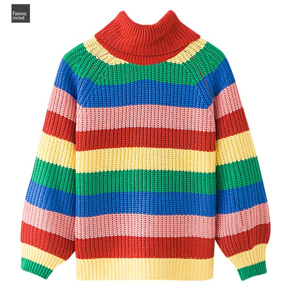 stripe rainbow turtleneck sweater women loose pullovers 2019 autumn winter warm knit jumpers oversized colorful sweaters, White;black
stripe rainbow turtleneck sweater women loose pullovers 2019 autumn winter warm knit jumpers oversized colorful sweaters, White;black