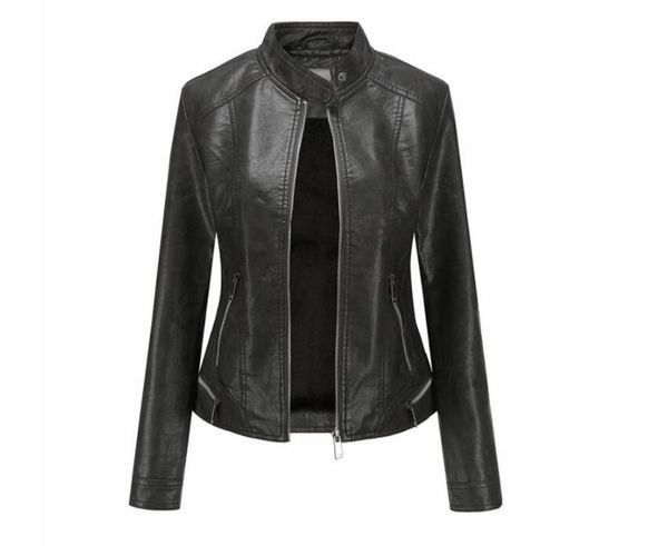 women's leather & faux pu jacket female winter 2021 locomotive retro wash plus velvet large size short, Black
women's leather & faux pu jacket female winter 2021 locomotive retro wash plus velvet large size short, Black