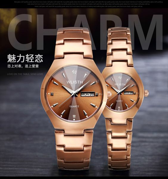 casual fashion luminous waterproof steel belt couple calendar watch waterproof 30 meters men's watch women's, Slivery;brown
casual fashion luminous waterproof steel belt couple calendar watch waterproof 30 meters men's watch women's, Slivery;brown