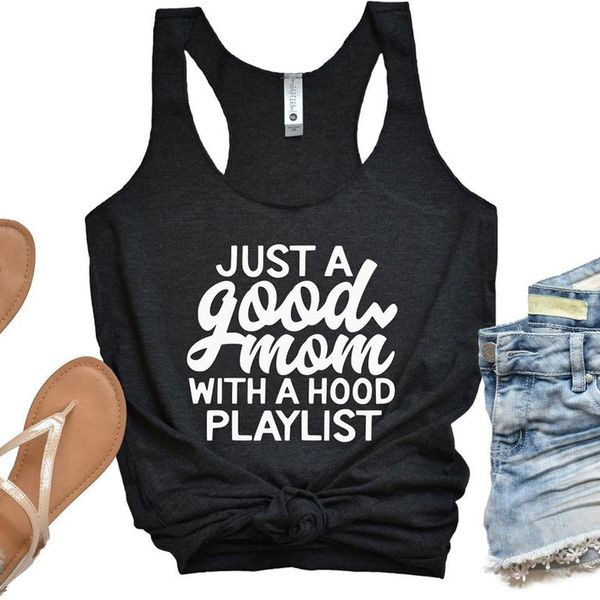 vest just a good mom with a hood playlist tank sleeveless funny tank shirt women summer workout shirt mother's day gift, White
vest just a good mom with a hood playlist tank sleeveless funny tank shirt women summer workout shirt mother's day gift, White