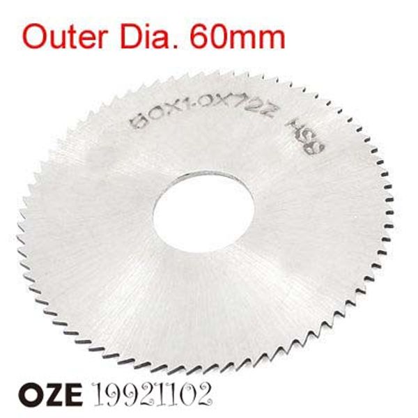 1pc silver tone hss 72t external dia.60mm x 16mm x0.3/0.4/0.5/0.6/0.7/0.8/0.9/1/1.2/1.5/2/2.5/3/3.5/4/4.5/5mm slitting saw blade
1pc silver tone hss 72t external dia.60mm x 16mm x0.3/0.4/0.5/0.6/0.7/0.8/0.9/1/1.2/1.5/2/2.5/3/3.5/4/4.5/5mm slitting saw blade