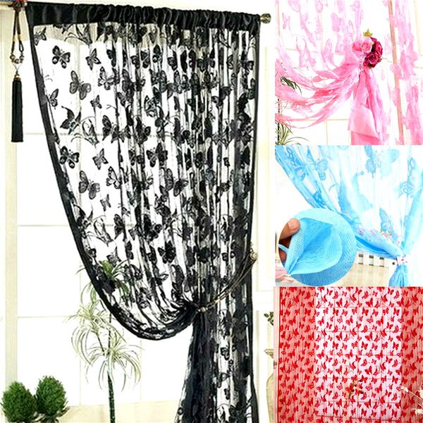 1x2m butterfly lace curtain door window room divider curtain valance fresh simple style curtains
1x2m butterfly lace curtain door window room divider curtain valance fresh simple style curtains