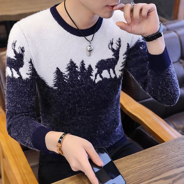 mao hai mao clothes autumn winter warm mens knitted wool sweaters solid color casual o-neck pull homme cotton pullover men, White;black
mao hai mao clothes autumn winter warm mens knitted wool sweaters solid color casual o-neck pull homme cotton pullover men, White;black