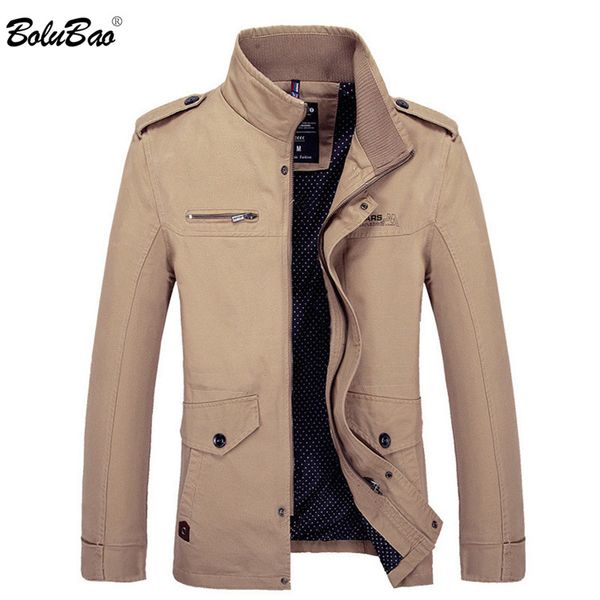 

bolubao men's winter fashion jacket 2019 new men warm lining cotton coat male windbreaker casual jacket clothing, Black;brown