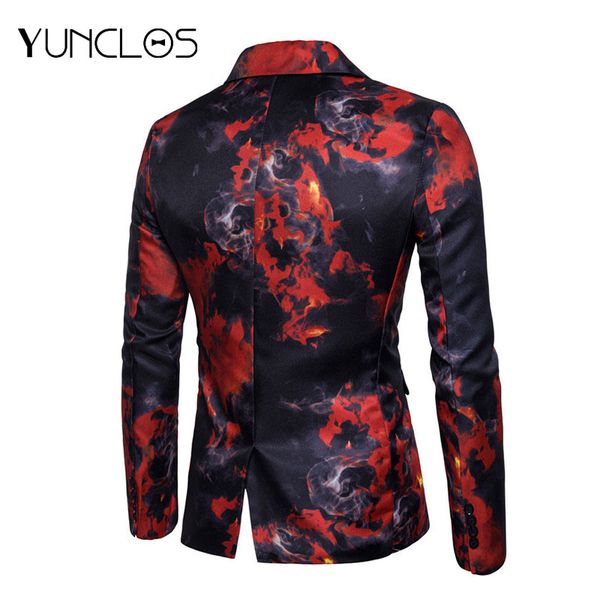 men's red color blazer flame print costume blazer male jacket single breasted one button jacket slim casual, White;black
men's red color blazer flame print costume blazer male jacket single breasted one button jacket slim casual, White;black