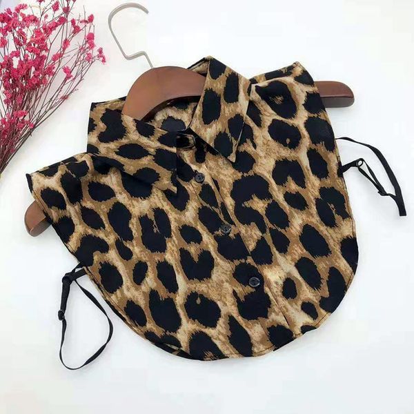 vintage leopard pattern casual womens chiffon shirts lace accessories tie blouses false lapel detachable removable collar, White
vintage leopard pattern casual womens chiffon shirts lace accessories tie blouses false lapel detachable removable collar, White