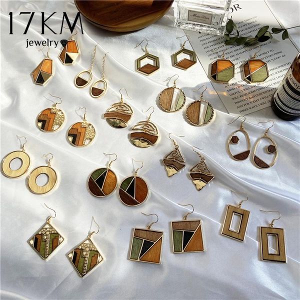 17km new vintage geometric round wood drop earrings for women brincos square dangle earring 2020 statement fashion jewelry, Silver
17km new vintage geometric round wood drop earrings for women brincos square dangle earring 2020 statement fashion jewelry, Silver