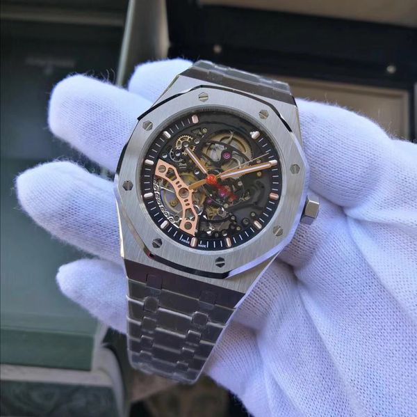 42mm watches watches men's luxury stainless steel transparent watches, mechanical automatic mechanical fashion luminous movement srgjh, Slivery;brown
42mm watches watches men's luxury stainless steel transparent watches, mechanical automatic mechanical fashion luminous movement srgjh, Slivery;brown